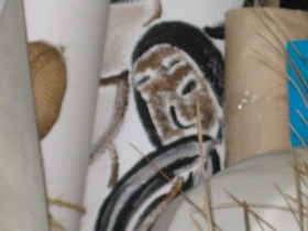 picture of a girl peeping out