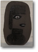 image of person on black clay colour black